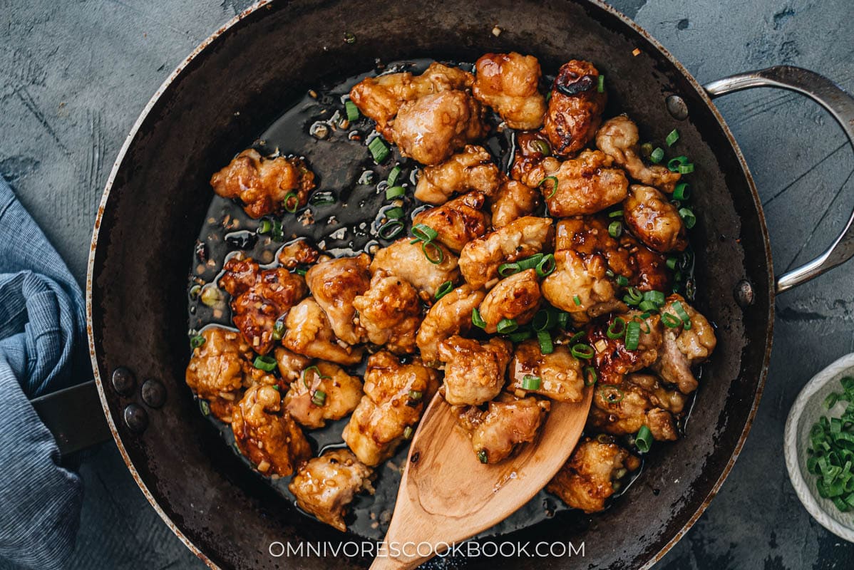 Crispy Sesame Chicken (without Deep Frying)