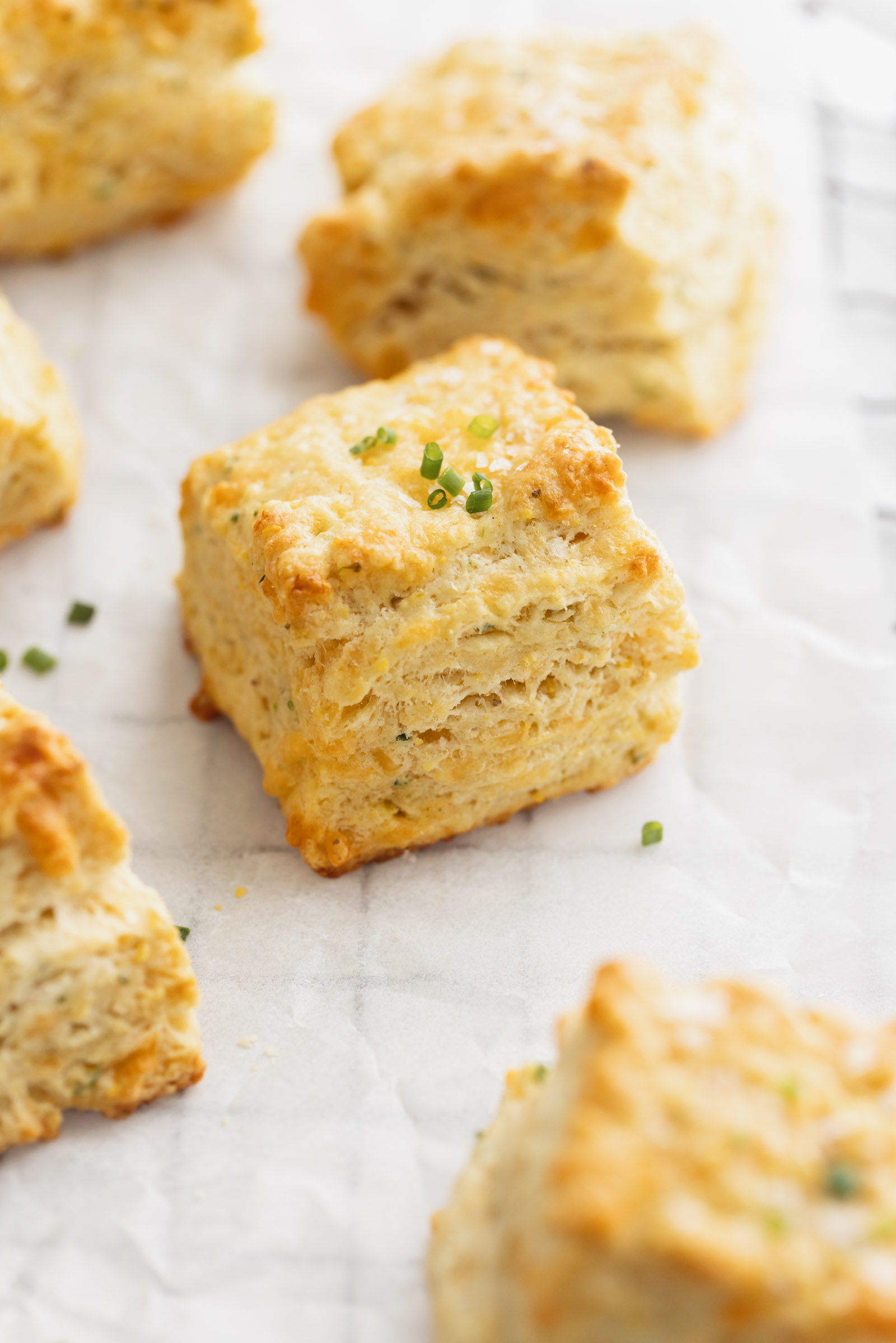 Cheddar Chive Scones - Broma Bakery