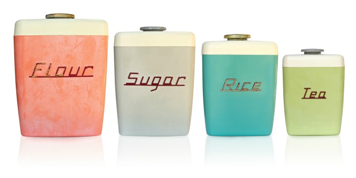 Retro 1950s Kitchen Canisters