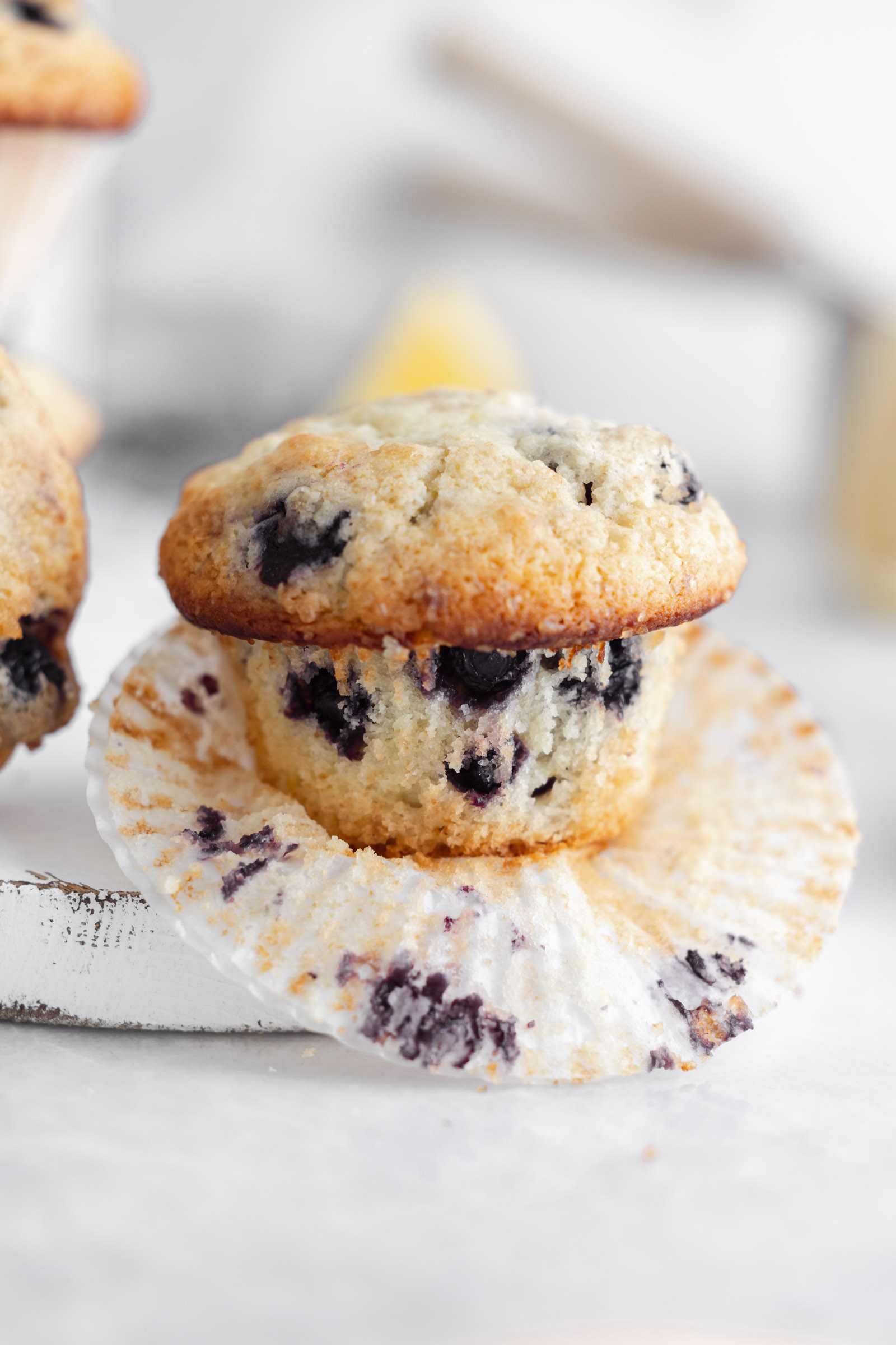 Lemon Blueberry Muffins - Broma Bakery