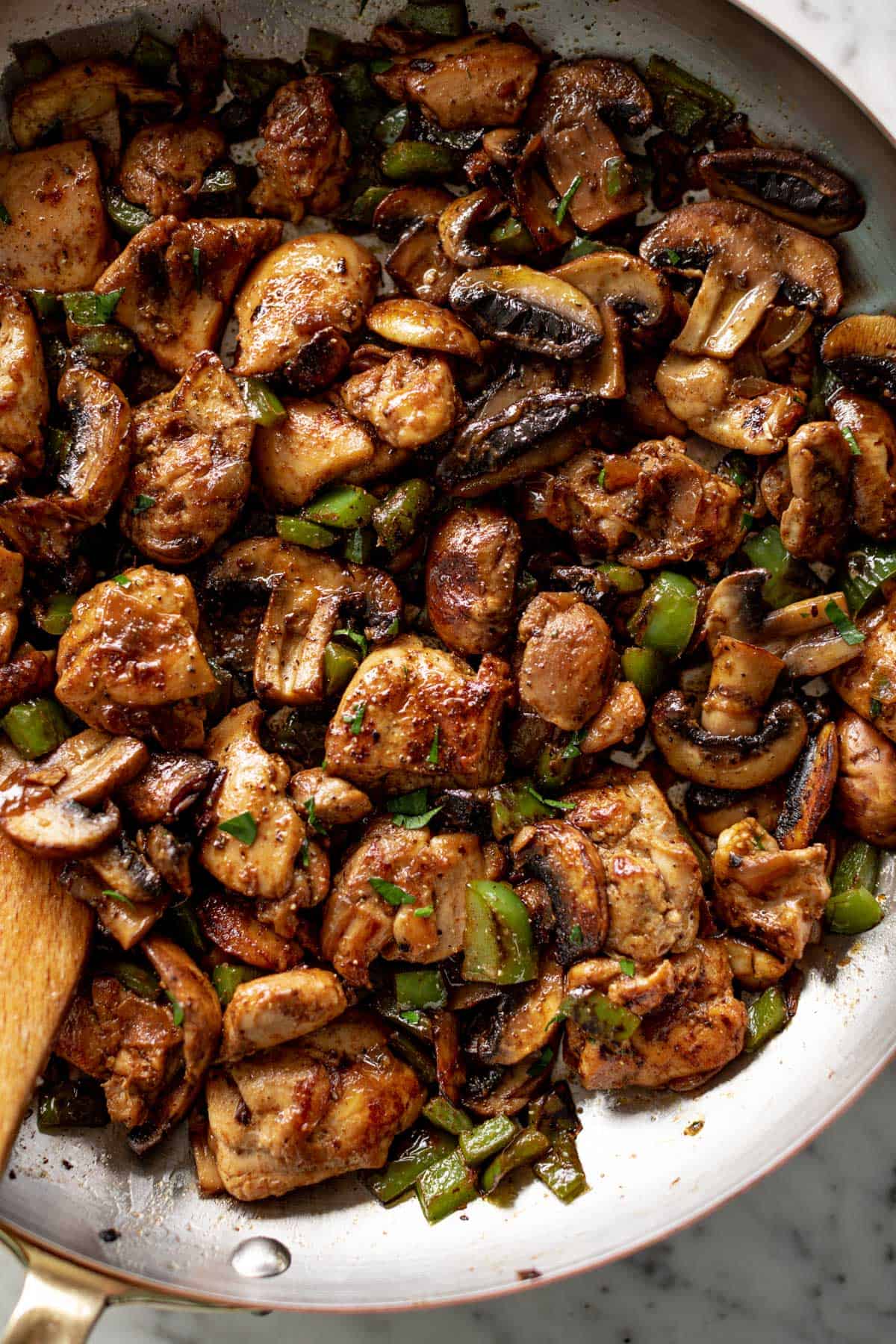 Delicious Garlic Mushroom Chicken Bites