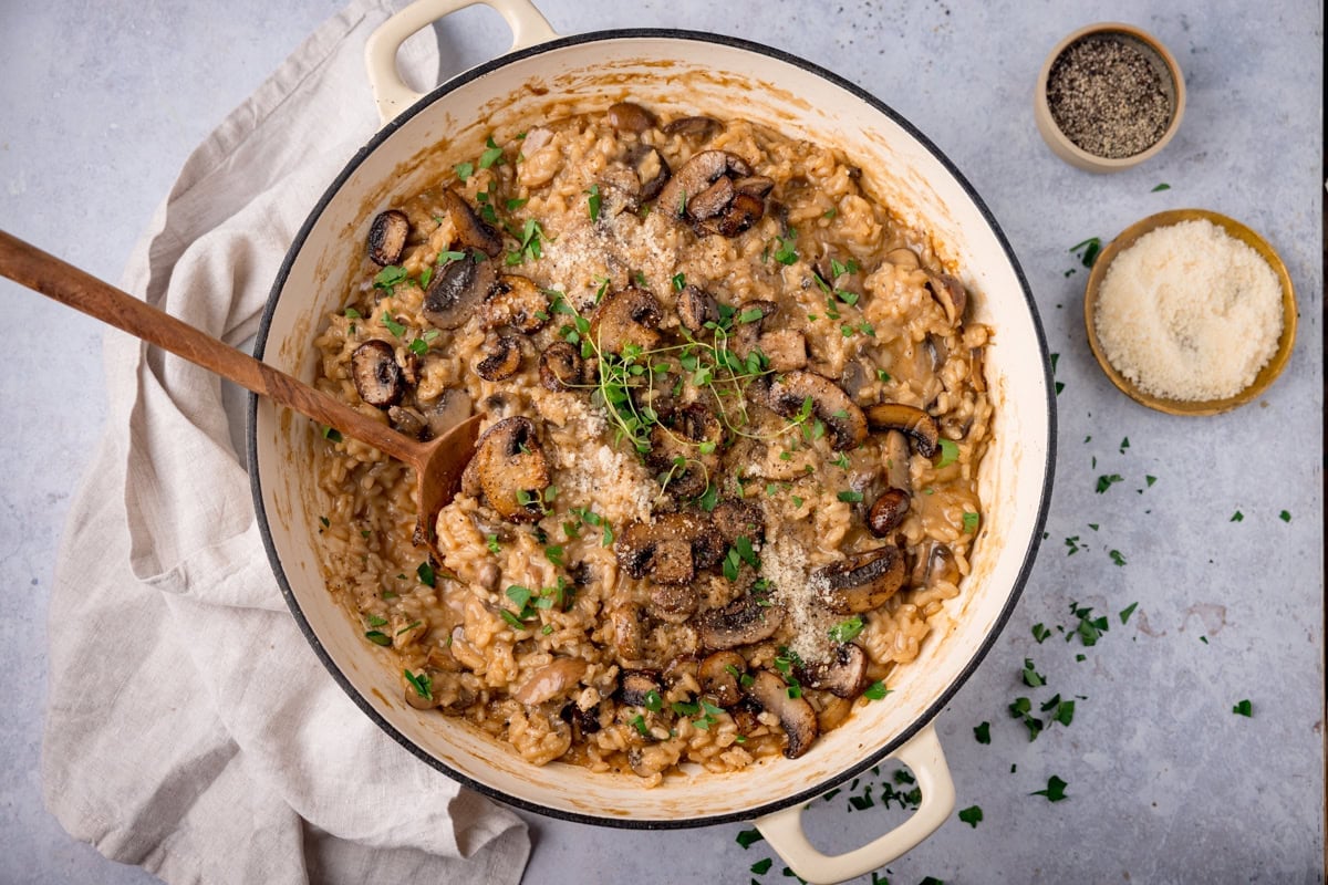 Mushroom Risotto - Nicky's Kitchen Sanctuary