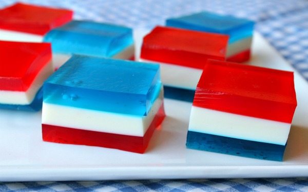 Red White and Blue Finger Jello