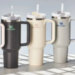 A lineup of Stanley tumblers