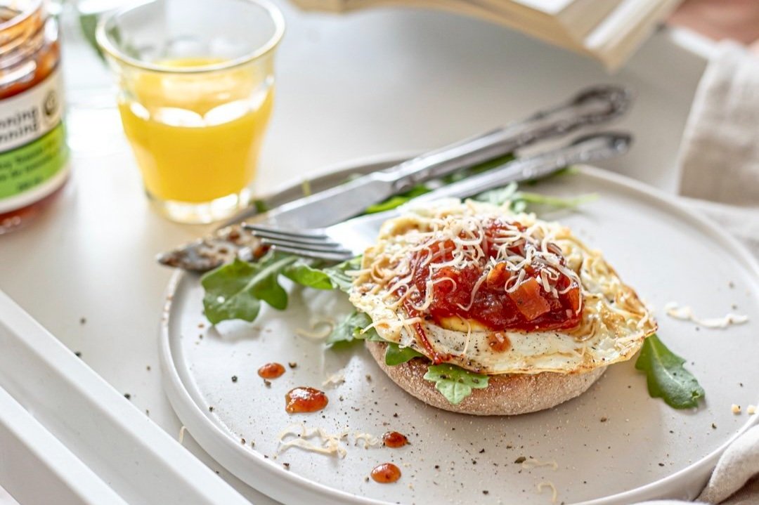 Spicy Tomato Breakfast Sandwich — Manning Canning Kitchen