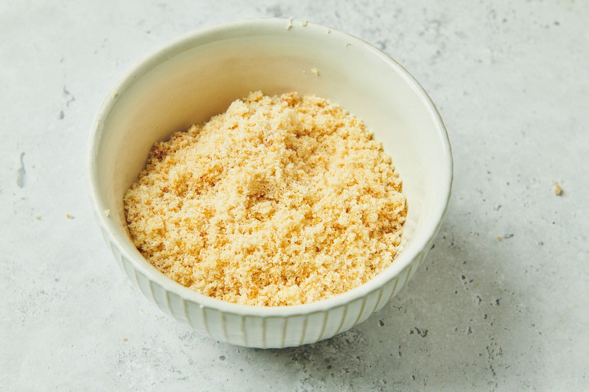 Homemade brown sugar in bowl.