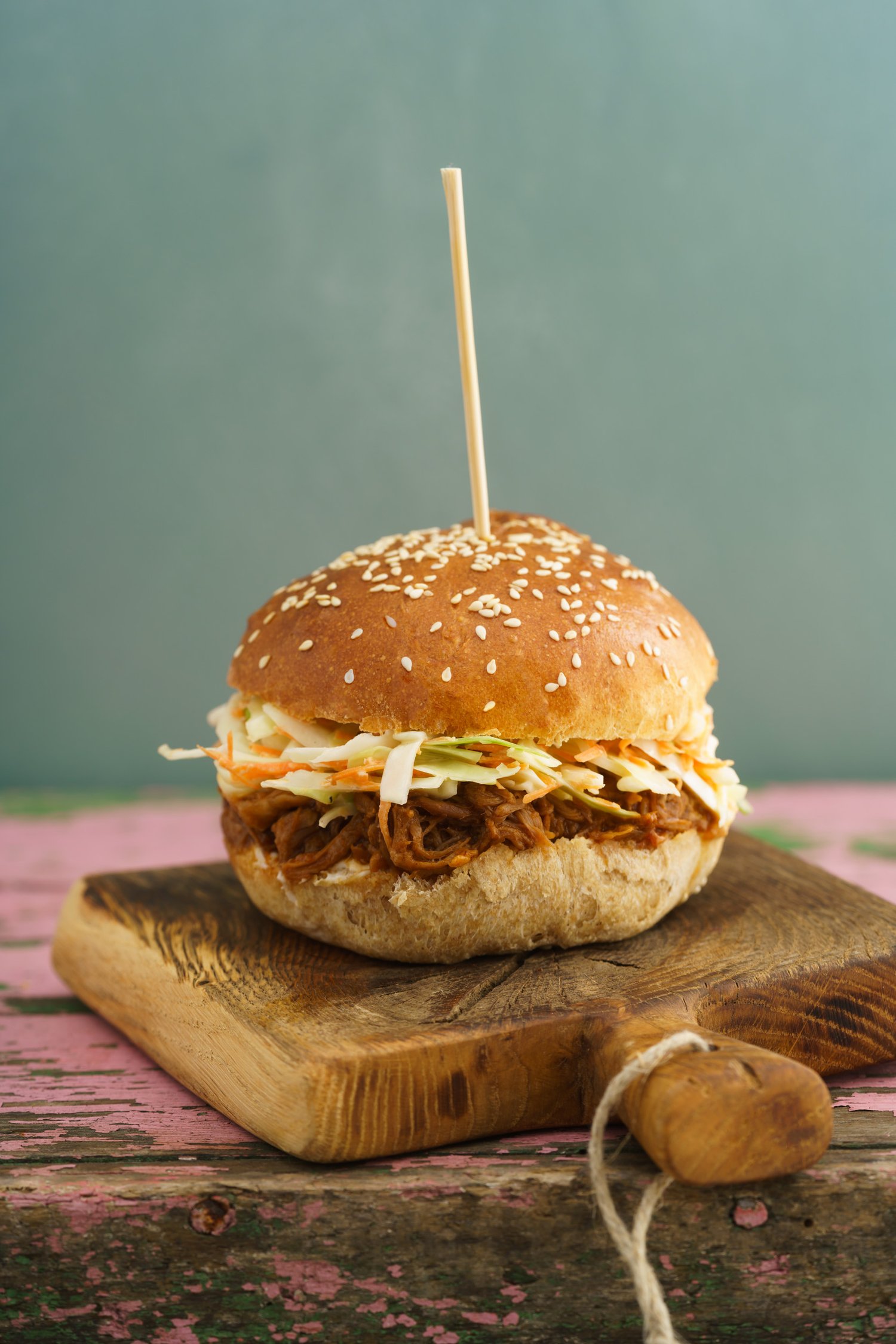 Pulled Pork-Burger mit Coleslaw und Vollkorn Burger Buns — Elisabeth Cölfen