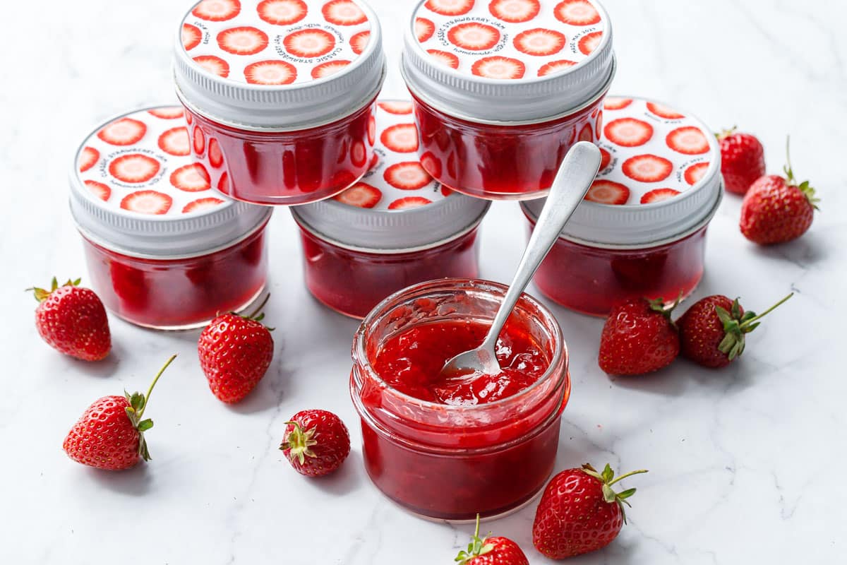 Classic Strawberry Jam, 3 Ways (Old Fashioned, Regular Pectin, and Low-Sugar Pectin)