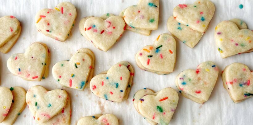 Funfetti Shortbread Cut-Out Cookies - Simple Bites