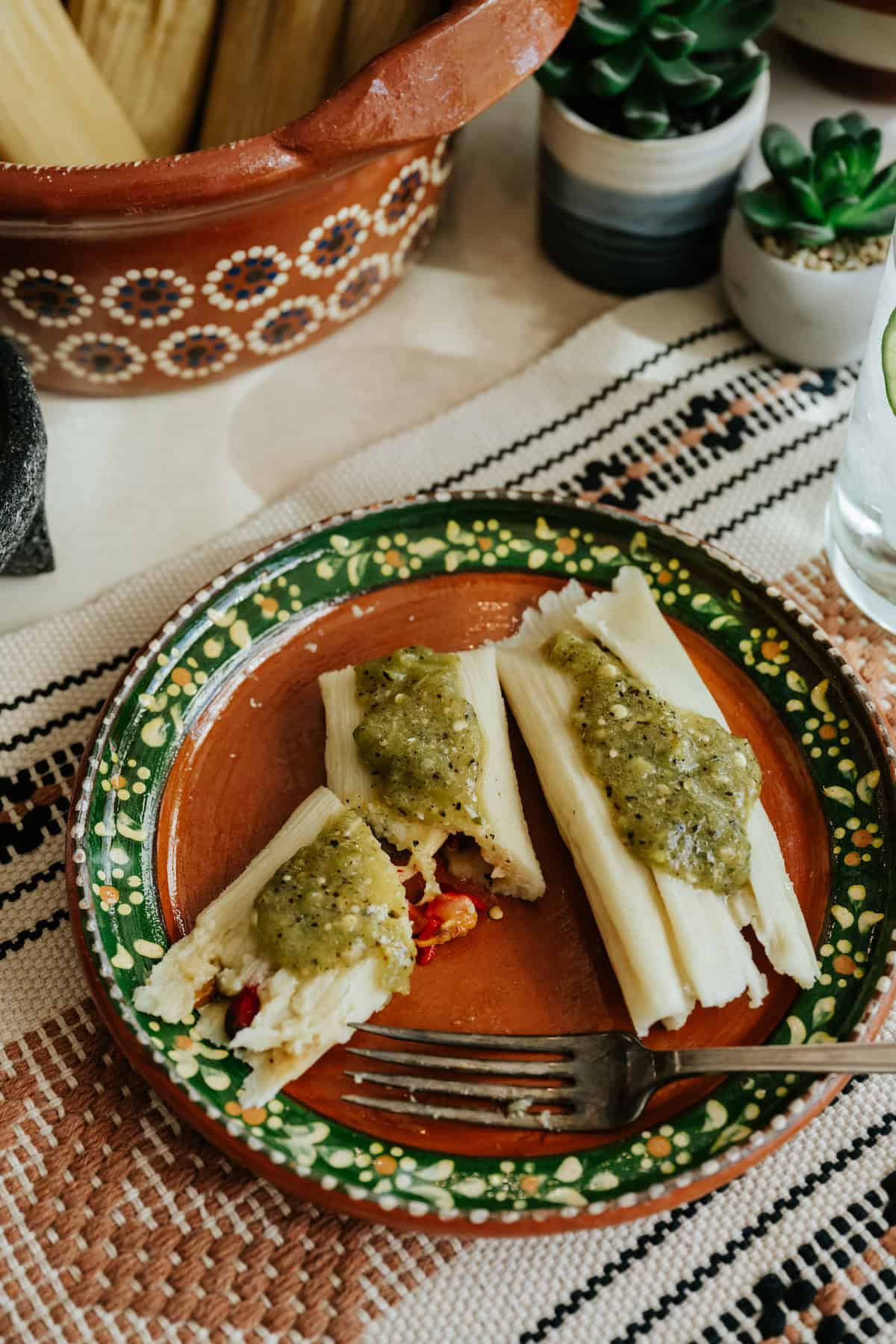 Cheese Tamales With Roasted Green Chiles (Vegetarian & Gluten-Free!)