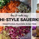 Easy Kimchi-Style Sauerkraut {Traditional Flavors in No Time}