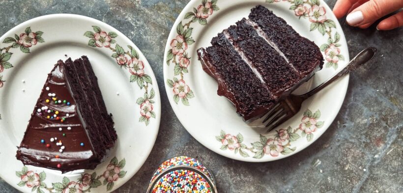 Chocolate Truffle Layer Cake - Simple Bites