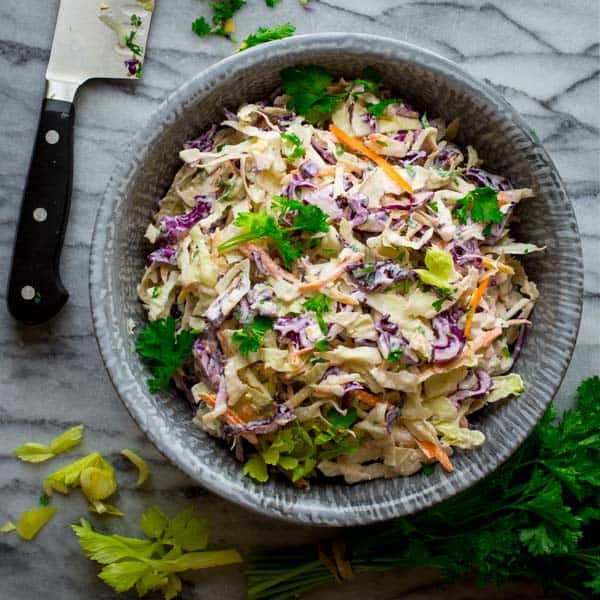 Easy Healthy Coleslaw Recipe - Healthy Seasonal Recipes