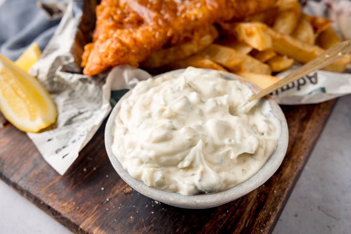 Chip Shop-Style Tartare Sauce - Nicky's Kitchen Sanctuary