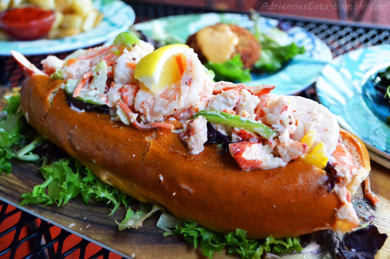 Shrimp & Lobster Roll from Over the Bridge Cafe in Delray Beach, Florida