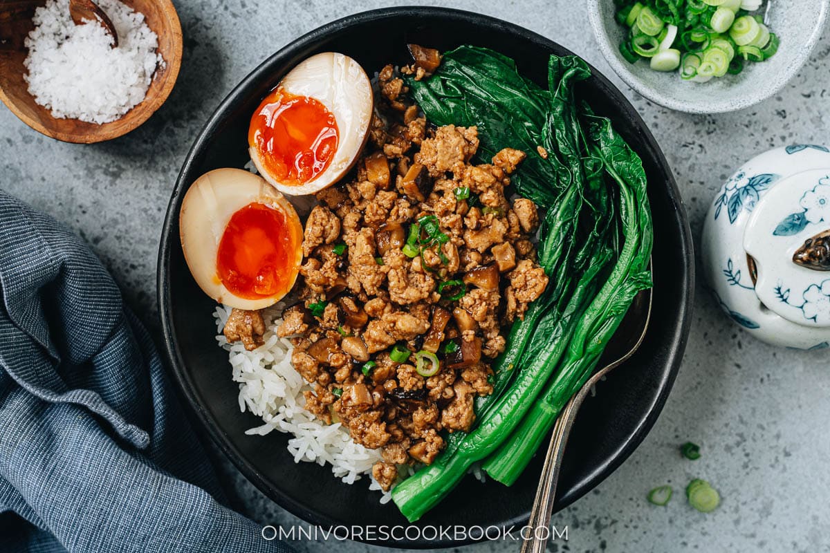 Chinese Ground Chicken Bowl - Omnivore's Cookbook