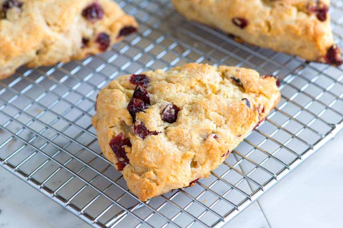 Easy Cranberry Orange Scones