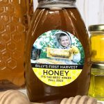 Custom Provide Your Own Photo Honey Labels for mason jars and honey bottles