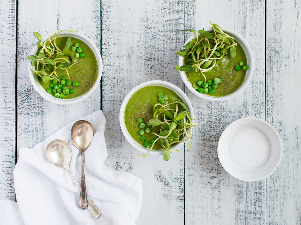 creamy pea gazpacho — Spice & Hutch