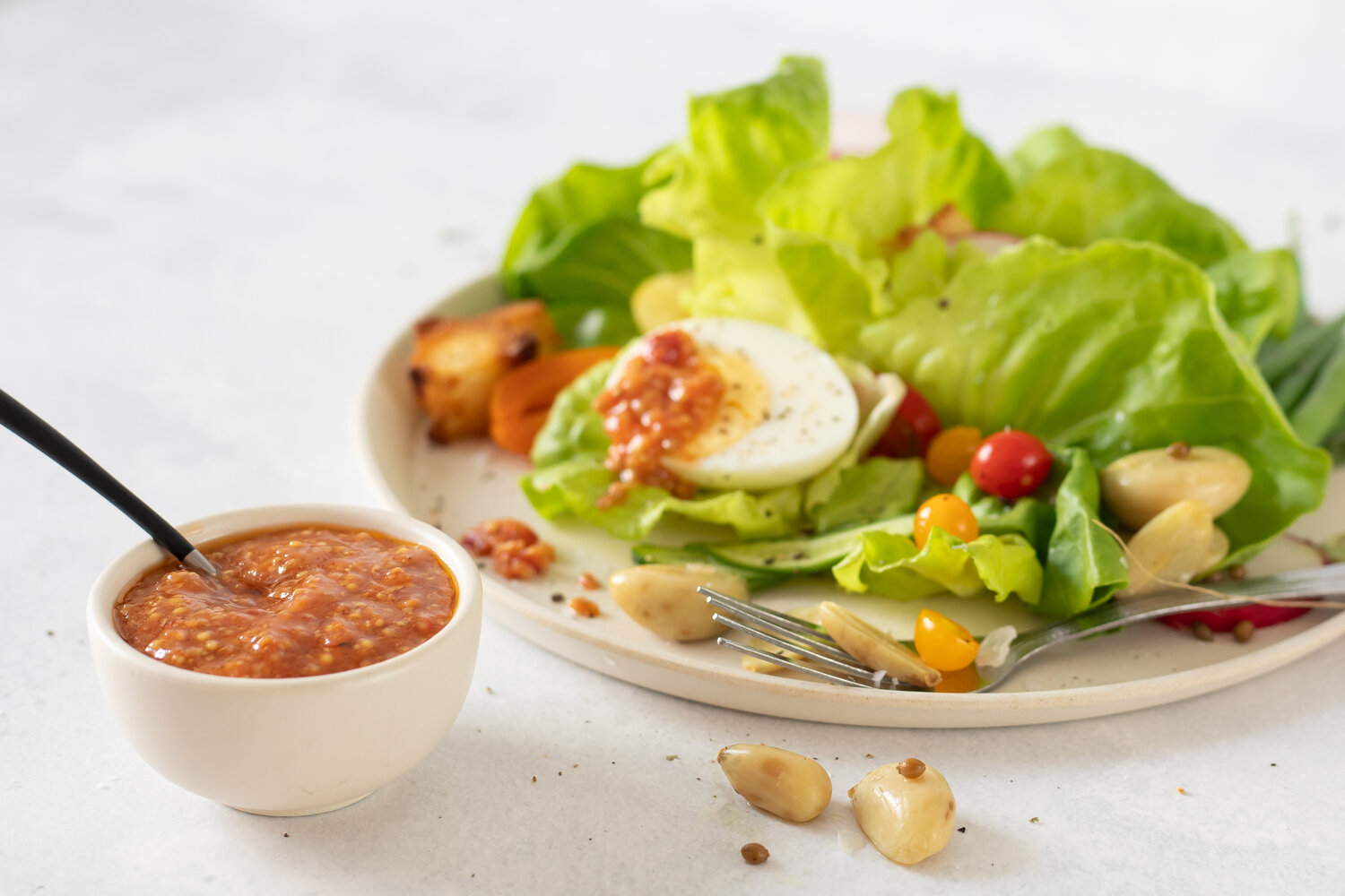 Summer Salad with Angry Pickled Garlic — Manning Canning Kitchen