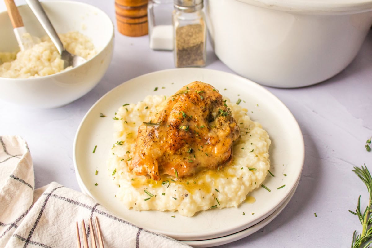 Slow Cooker Garlic Chicken - Recipe Girl