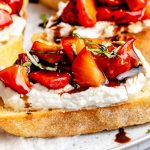 The Easiest Strawberry Bruschetta | Ambitious Kitchen