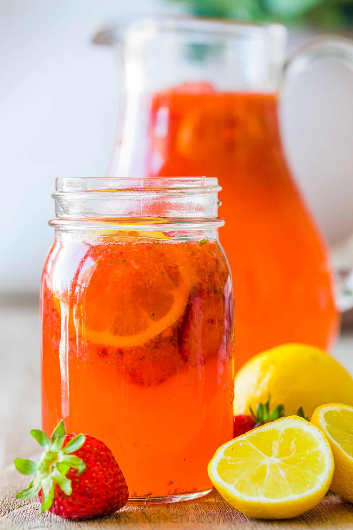 Homemade Strawberry Lemonade Recipe - NatashasKitchen.com