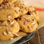 Sweet Potato Cookies in a metal dish.