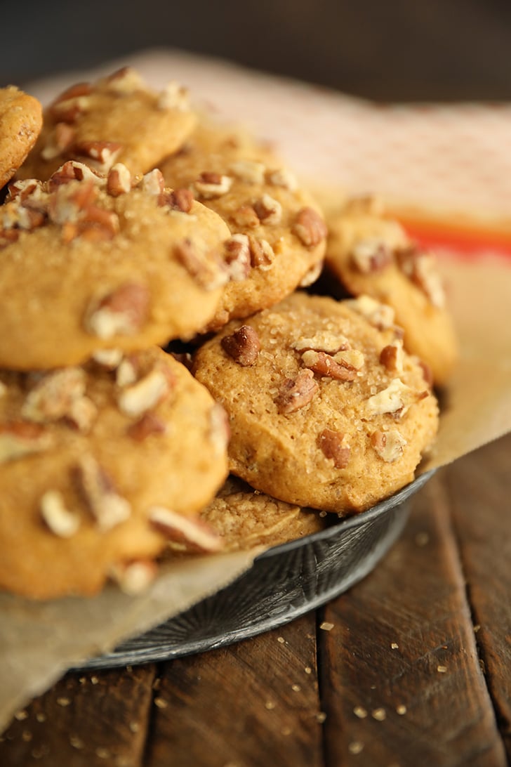 Sweet Potato Cookies in a metal dish.