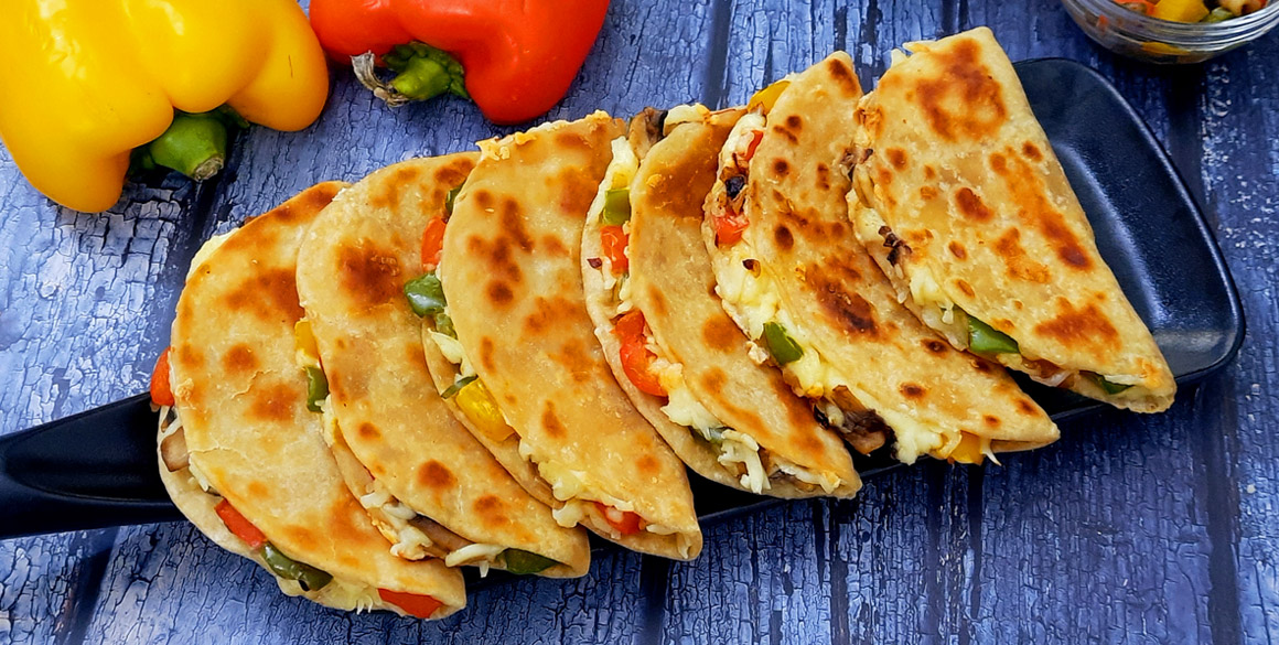 Veggie Loaded Mini Quesadillas Recipe