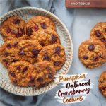 Pumpkin Oatmeal Cranberry Cookies | Eat the Love