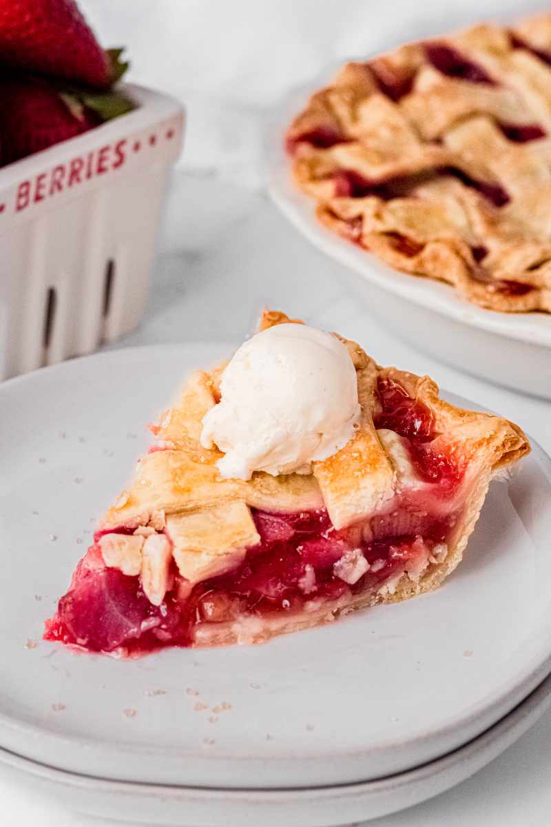 Strawberry Rhubarb Pie Recipe | Wholefully