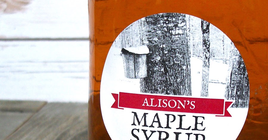 The BEST CanningCrafts Maple Syrup Labels for syrup bottles and mason jars