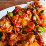 General Tso’s Chicken with White Rice from Pei Wei Asian Diner