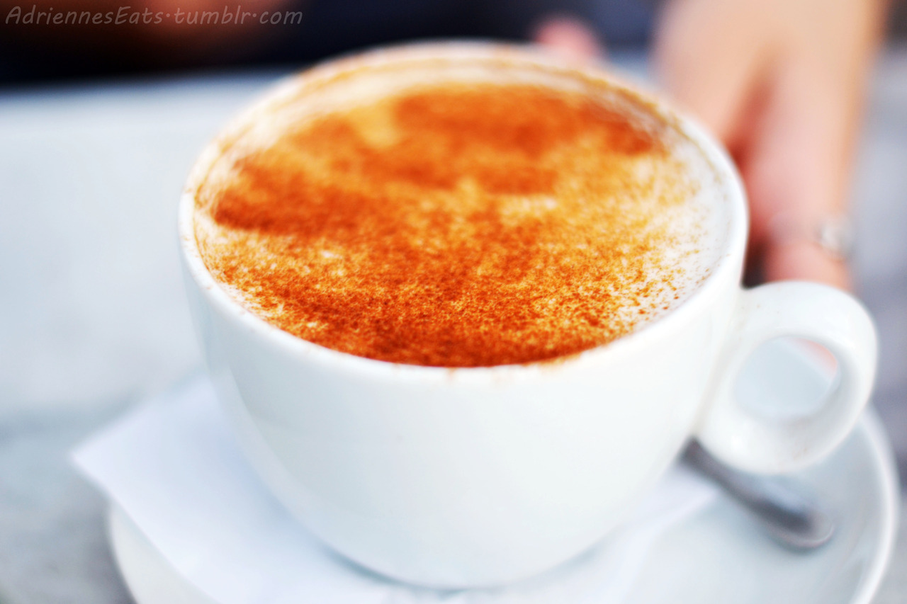 Latte with Cinnamon from Blue Door Coffee Bar in Stuart, FL