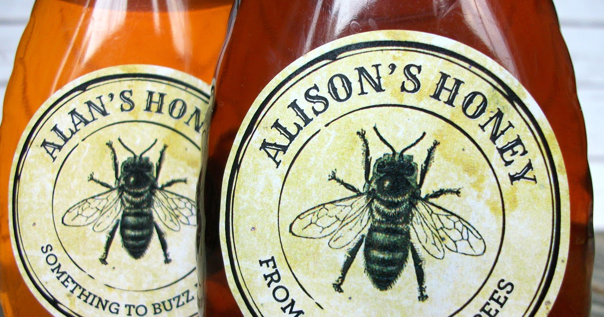 The BEST CanningCrafts Honey Labels for honey bottles and mason jars